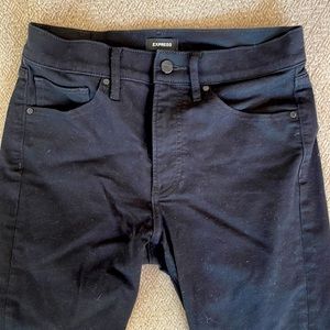 Express Black Denim Skinny Jeans